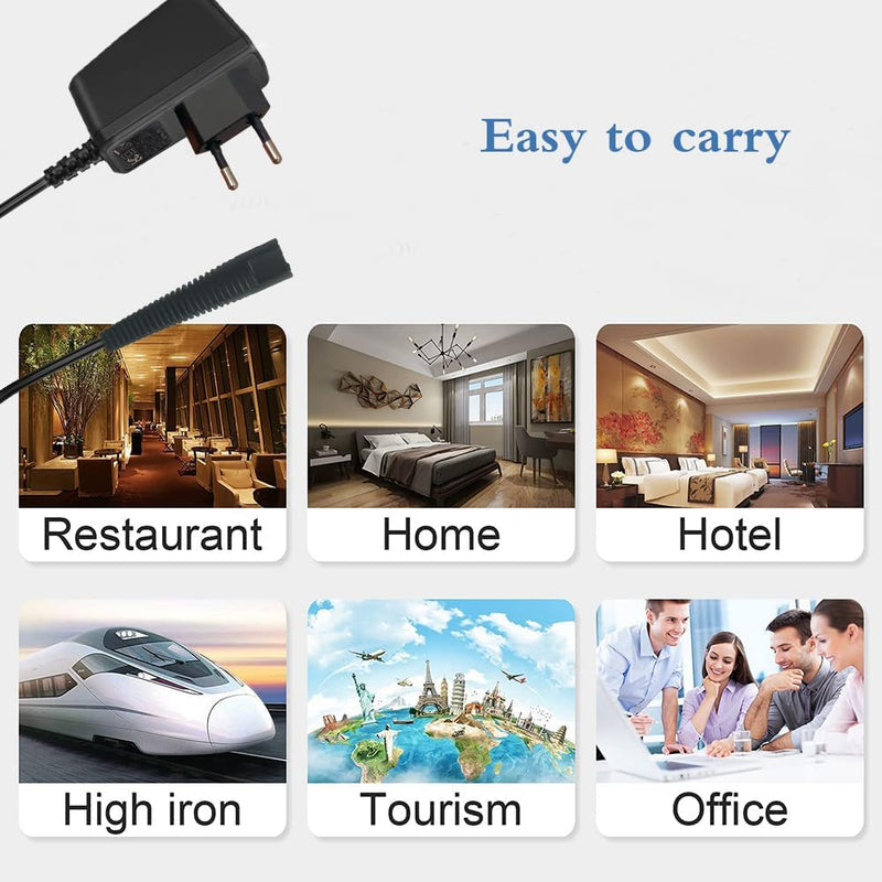 [Australia] - LIANSUM 12V 0.4A charging cable Braun shaver series for Braun 9 8 7 6 5 3 1, charging cable compatible with 790CC,3080S,3040s,310s,3010s, 3020S,5040s,760CC,190s,340s,7865CC, epilator Silk epil series 9 7 5 