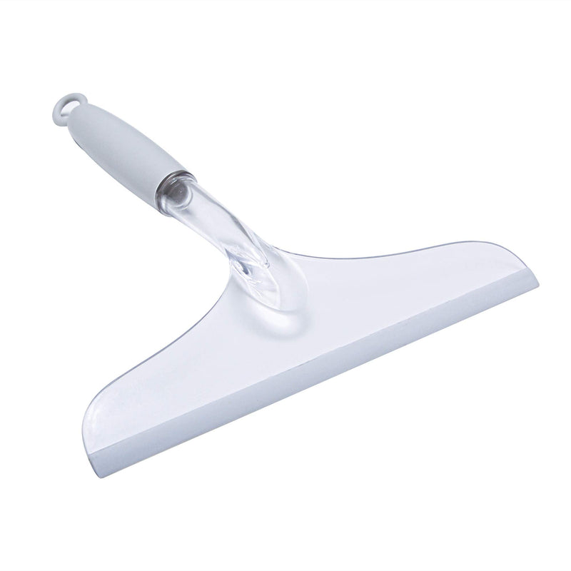 [Australia] - Shower Squeegee for Bathroom Shower Glass Doors, 10'' Rubber Window Cleaner Squeegee, Clear Plastic Car Windshield Cleaning Squeegee 