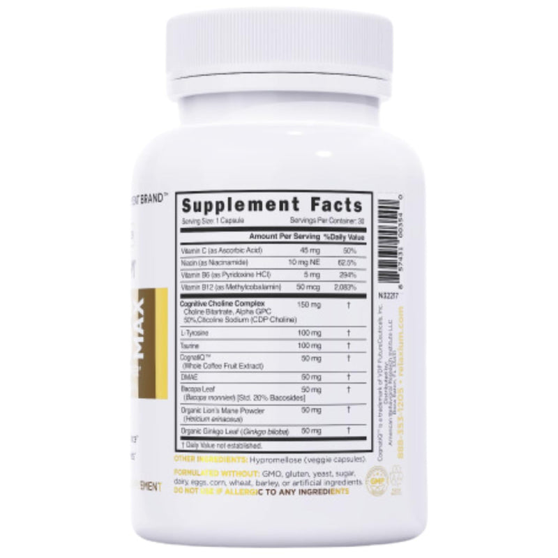 Relaxium FocusMax, Brain & Focus Health Supplement - 30 Vegan Capsules - 2-Pack
