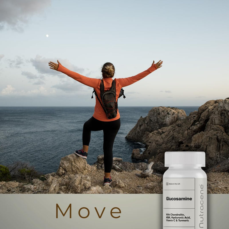 Joint Care Complex | Glucosamine, Chondroitin, MSM, Hyaluronic Acid & Turmeric | UK GMP Standards | Made in the UK | GMO Free | High Strength Formula for Men & Women | Relieves Joint Stiffness & Aches