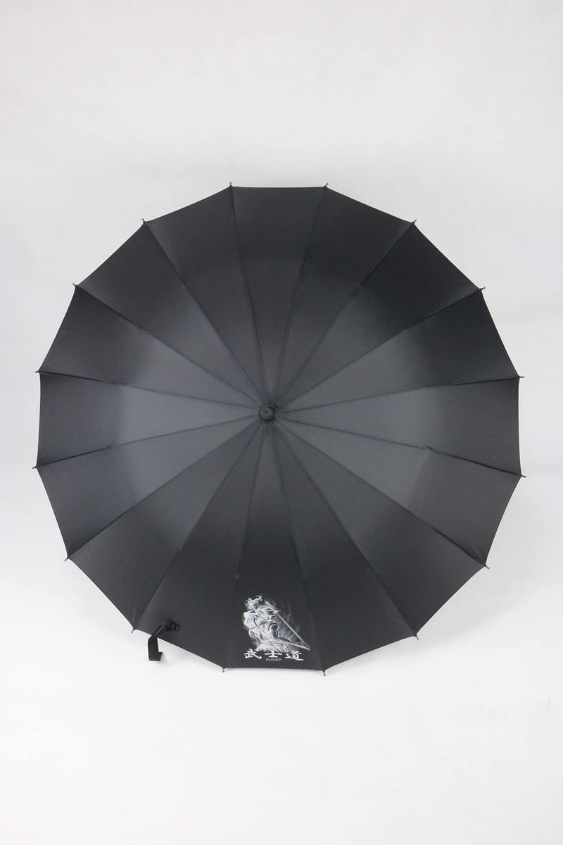 Kurop Samurai Handle Umbrella Ninja Japanese Long Umbrella with 16 Ribs