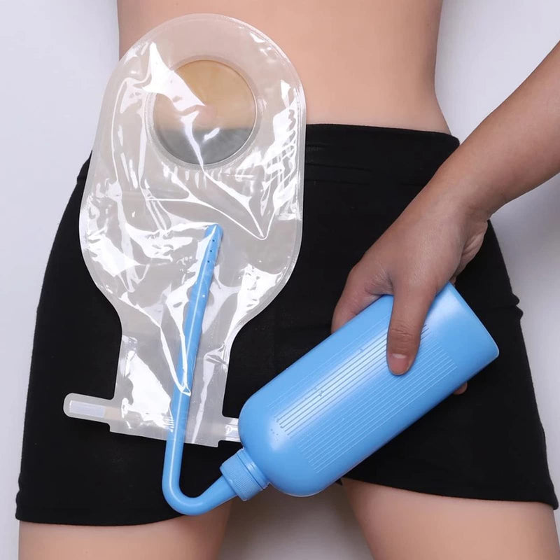 [Australia] - Colostomy Bag Cleaning Tool, Ostomy Bag Washing Bottlte, Stoma Bag Washing Bottle Rinse Pot for All Ostomy Bags Reusable Wash Bottle 