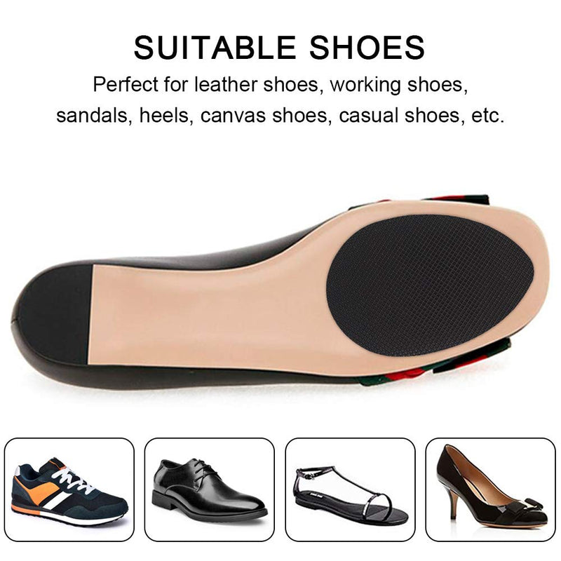 [Australia] - Non-Slip Shoes Pads Adhesive Shoe Sole Protectors, High Heels Anti-Slip Shoe Grips (Black - 3 Pairs) Black - 3 Pairs 
