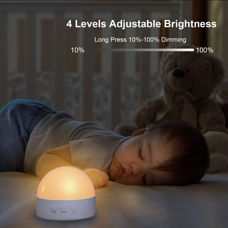 [Australia] - Kintion 2pcs Portable LED Night Light for Kids and Adult Bedside(with RGB Mode), Dimmable Warm/Red 6 Color Light Nursery Night Lamp, Soft Eye Caring Night Light for Baby Breastfeeding and Sleep Aid 2 Pcs 