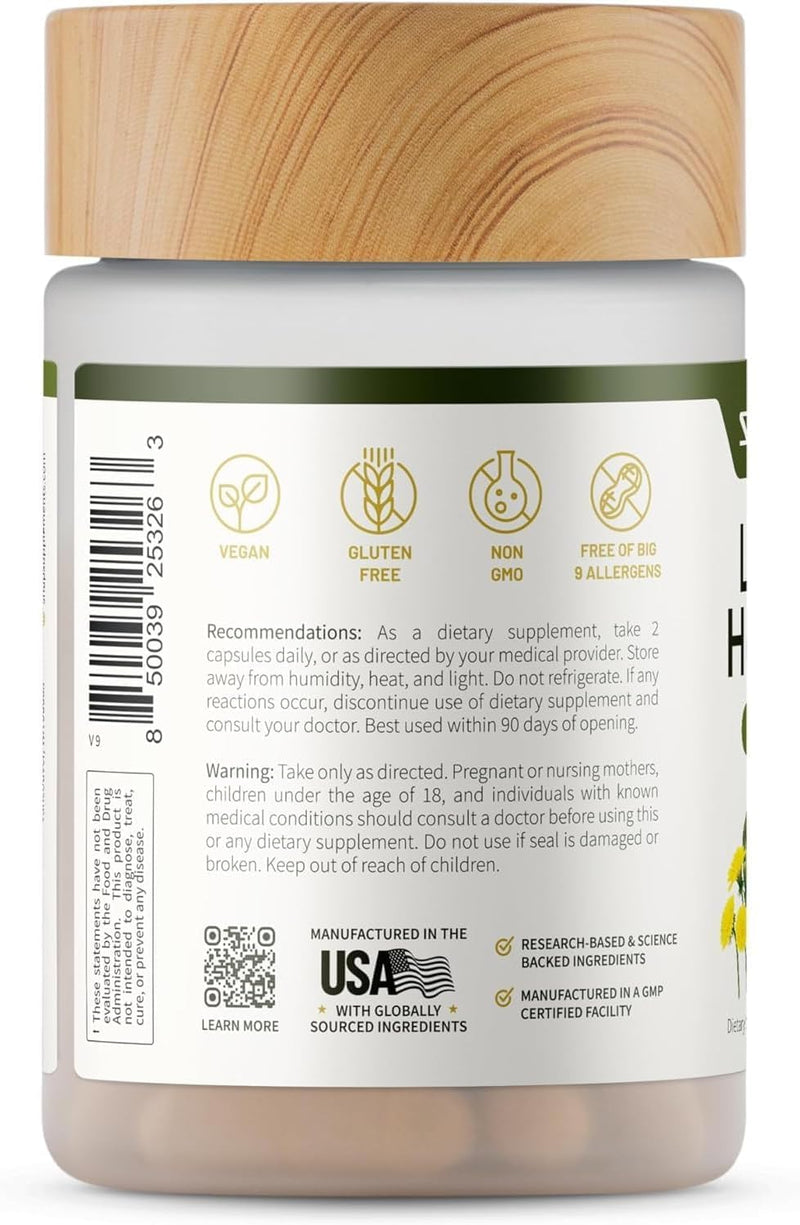 [Australia] - Snap Supplements Liver Health & Detox Supplement - Naturally Supports Liver and Digestive Health, 60 Vegetarian Capsules (1 Month Supply) 60 Count (Pack of 1) 