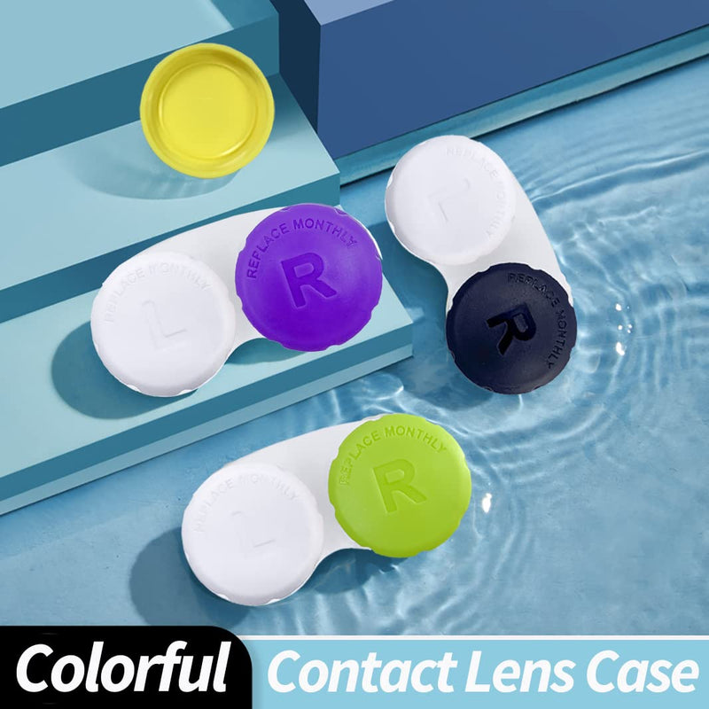 [Australia] - Contact Lens Case for Travel, Daliy Use-Black Black 3 Pack 