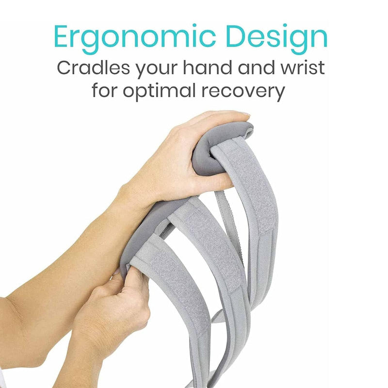 [Australia] - Stroke Resting Hand Splint Right & Left Resting Hand Splint with Finger Separator Functional Night Immobilizer Wrist Finger Brace for Carpel Tunnel Pain,Sprain Fracture,Tendonitis(Right) 