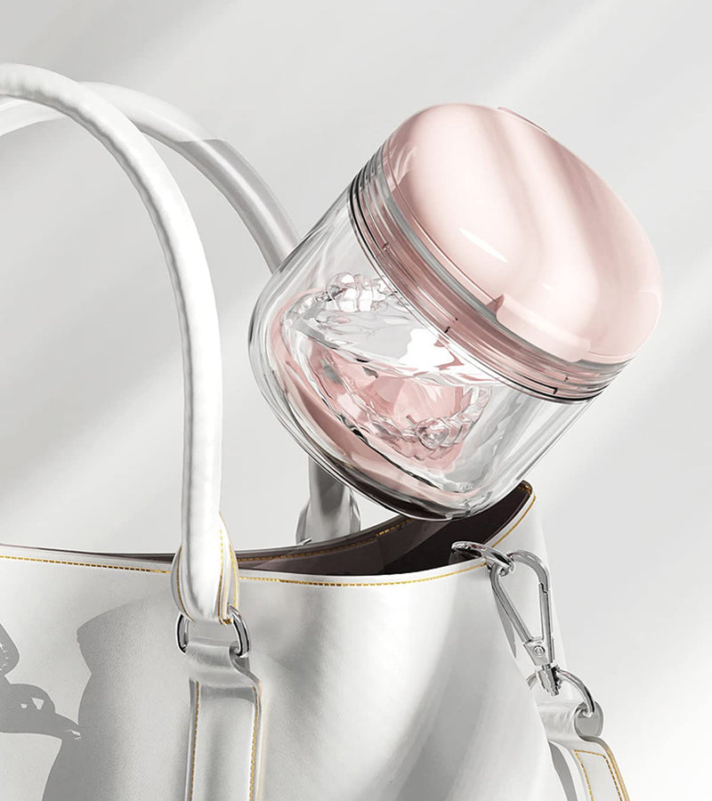 [Australia] - MURRI&MURRDI Retainer Case, Denture Bath Box with Strainer Basket, Mouth Guard Case, Braces Cleaner Cup, Cute Denture Holder Retainer Storage Soak Container for Travel (Pink) Pink 