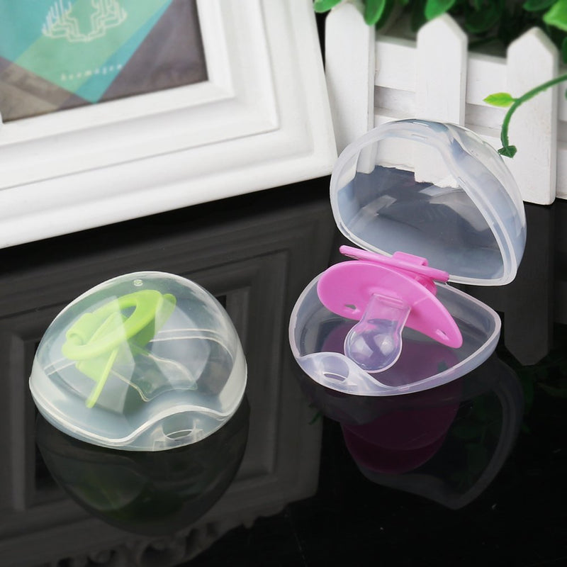 [Australia] - Accmor Pacifier Case, Pacifier Holder Case, Pacifier Container for Travel, BPA Free, Transparent, 2 Pack 2 Count (Pack of 1) 
