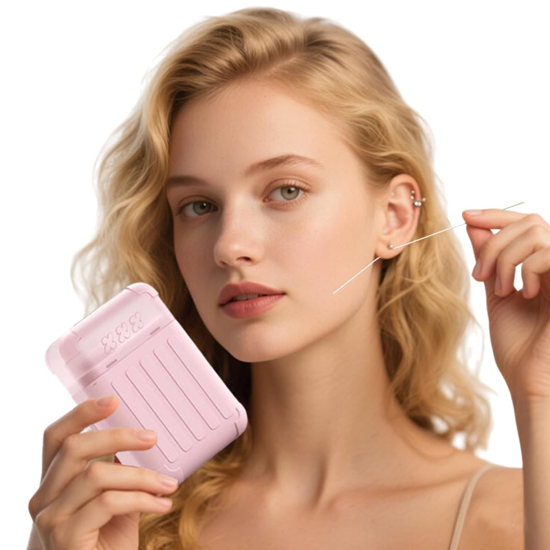 [Australia] - Piercing Cleaning,Earring Hole Cleaner,Ear Piercing Aftercare Cleaner Kit with 240pcs Disposable Ear Piercing Cleaning Floss & 15ml Cleaning Solution for Women Men 