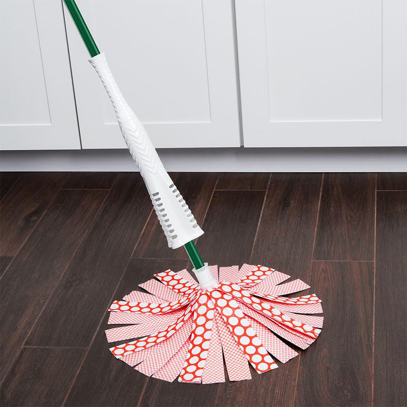 [Australia] - Libman Wonder Mop Head Replacement | Absorbent Microfiber | Self Wringing Mop | Best Mop Refill | Machine Washable | Multi-Surface Floor Mop | 3 Replacement Pads,Red & White 