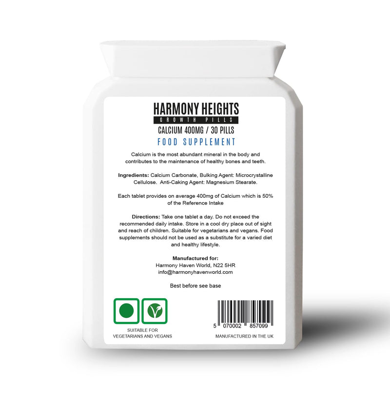 Harmony Heights Growth Pills - Gain Height Enhancing Pill 30