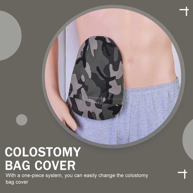 [Australia] - Healifty Polyester Ostomy Bag Shade Colostomy Pouch Protector Ostomy Bag Shading Cover for Patients Camouflage 