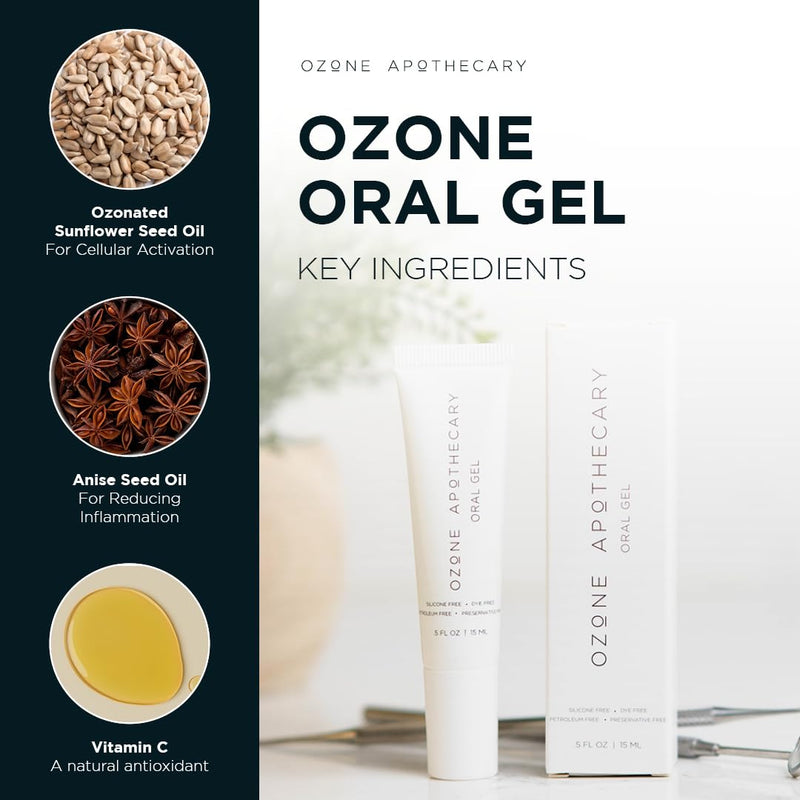 [Australia] - Oral Gel Ozone Oil Infused Gel Dental Care Antibiotic-Free Multipurpose for Promoting Healthy Mouth 