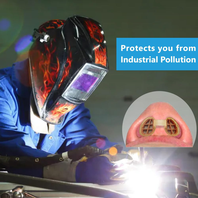 [Australia] - WoodyKnows Nasclear nasal filter, model 2024, protection against seasonal allergies and industrial pollution, protection in transport and pet care (sample pack S/M/L/XL) nasal filters 