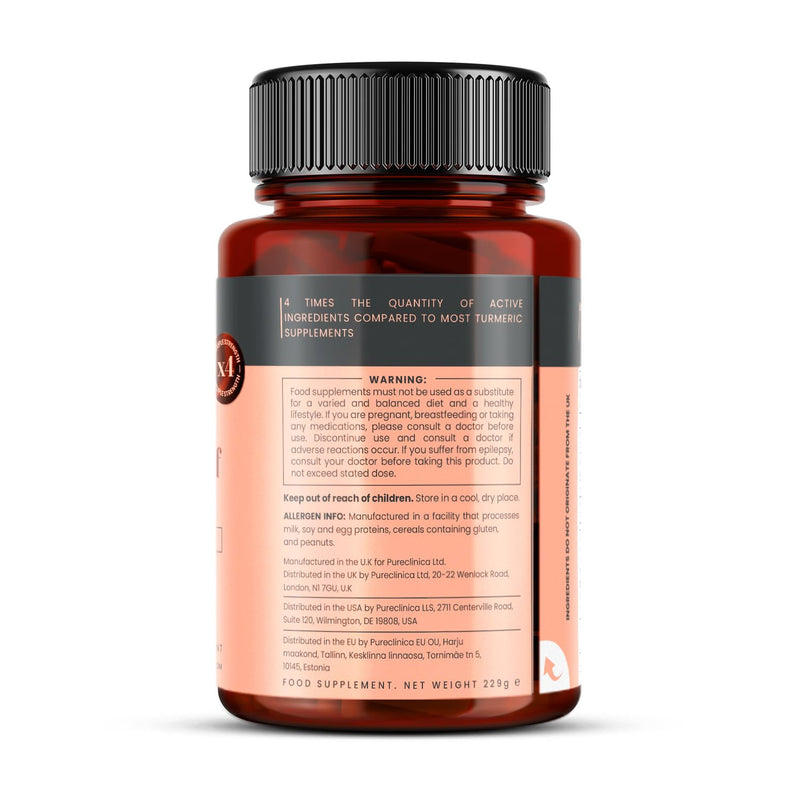 Turmeric and Curcumin - 1100mg x 180 Tablets - Including 95% Curcumin - with 5mg Black Pepper Extract - 6 Months Supply 180 Count (Pack of 1)