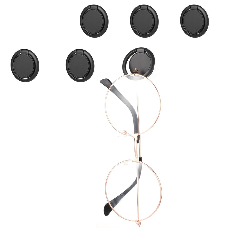 [Australia] - Mabor Pack of 6 Glasses Holder Wall Sunglasses Holder Organizer Wall Sunglasses Stand Organizer Glasses Storage Multiple Glasses Rack Holder Glasses Holder Wall Mounted for Hanging Glasses 