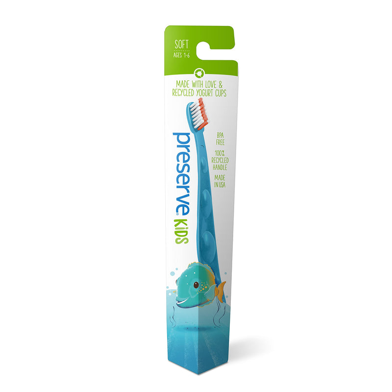[Australia] - Preserve Kids Toothbrush, Soft Bristles, (Pack of 6) 