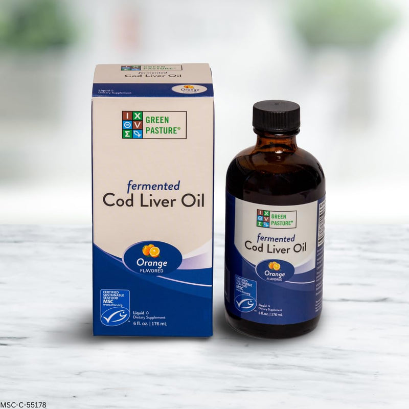 [Australia] - Green Pasture - Fermented Cod Liver Oil Liquid - 6 fl. oz. - Orange 6oz Orange 