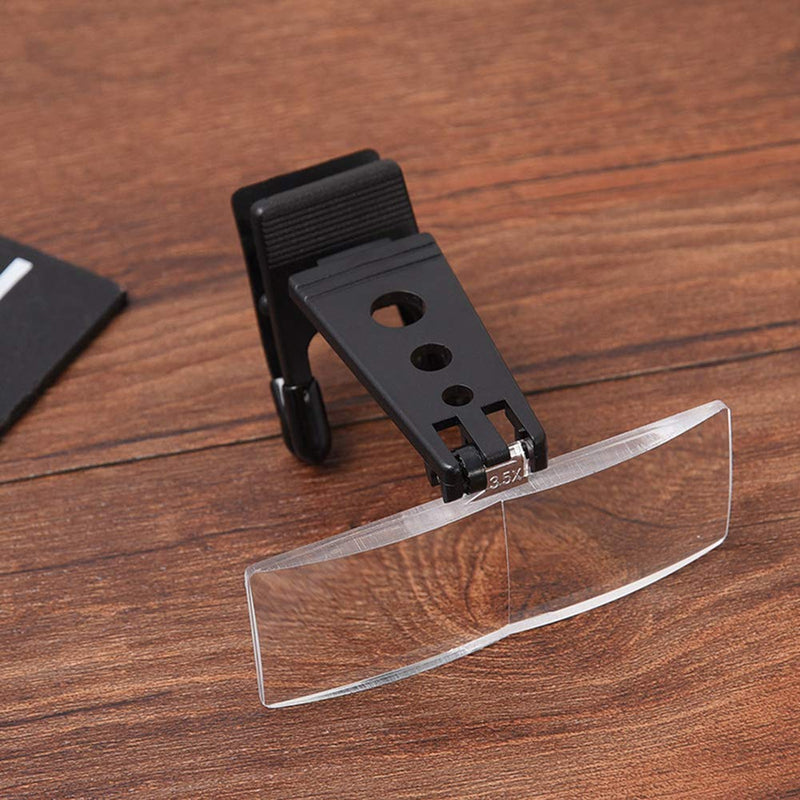 Clip-On Magnifiers For Glasses, Lenses Magnifying Spectacles, Reading Glasses Magnifiers Lenses Readers Unisex - 1.5x, 2.5x, 3.5x Magnification