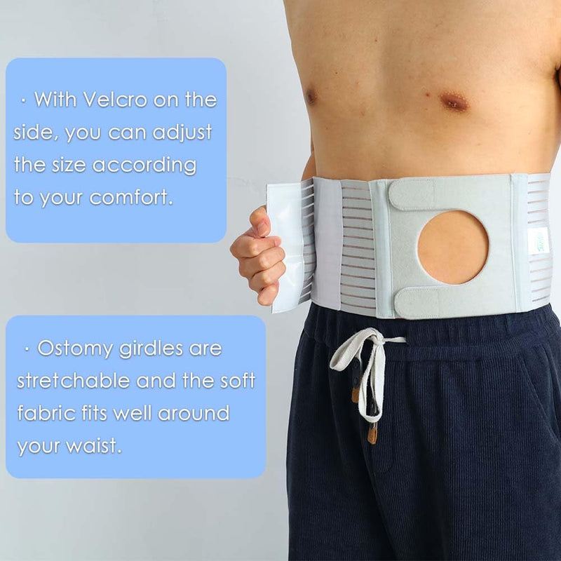 [Australia] - Ostomy Belt, Adjustable Stoma Support Belt Portable Ileostomy Colostomy Belt,Universal Ostomy Belt Helps Protection Ostomy Bag Medium 