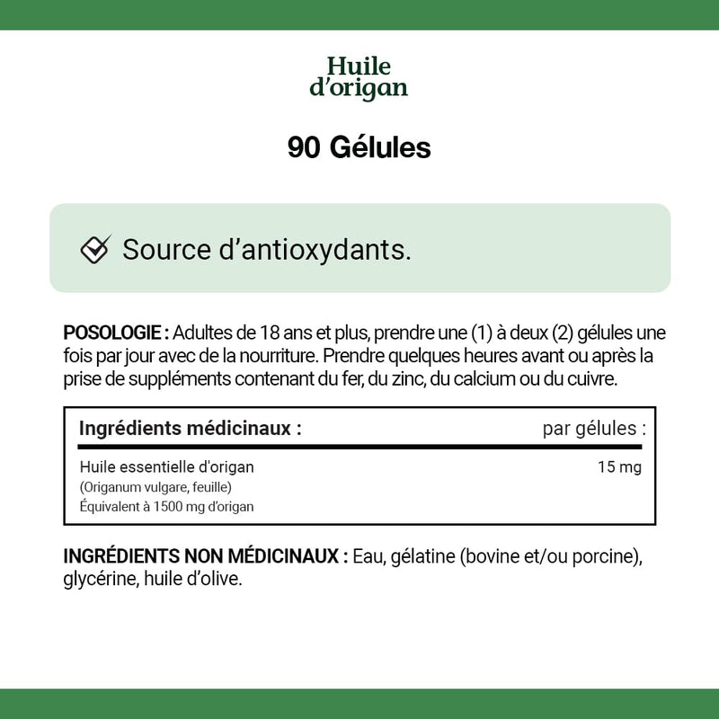 [Australia] - Nature's Bounty Oil of Oregano 1500 mg 90 Liquid Softgels (Packaging May Vary) 