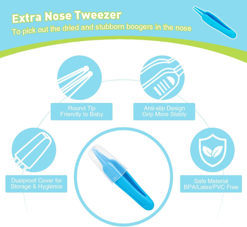 [Australia] - MORLIKE LIVING Baby Nose and Ear Cleaner Tool, Soft Flexible Rubber Nasal Booger Picker for Newborns and Infants, Dual Ear Wax and Snot Remover, Essential Baby Care Products Small 
