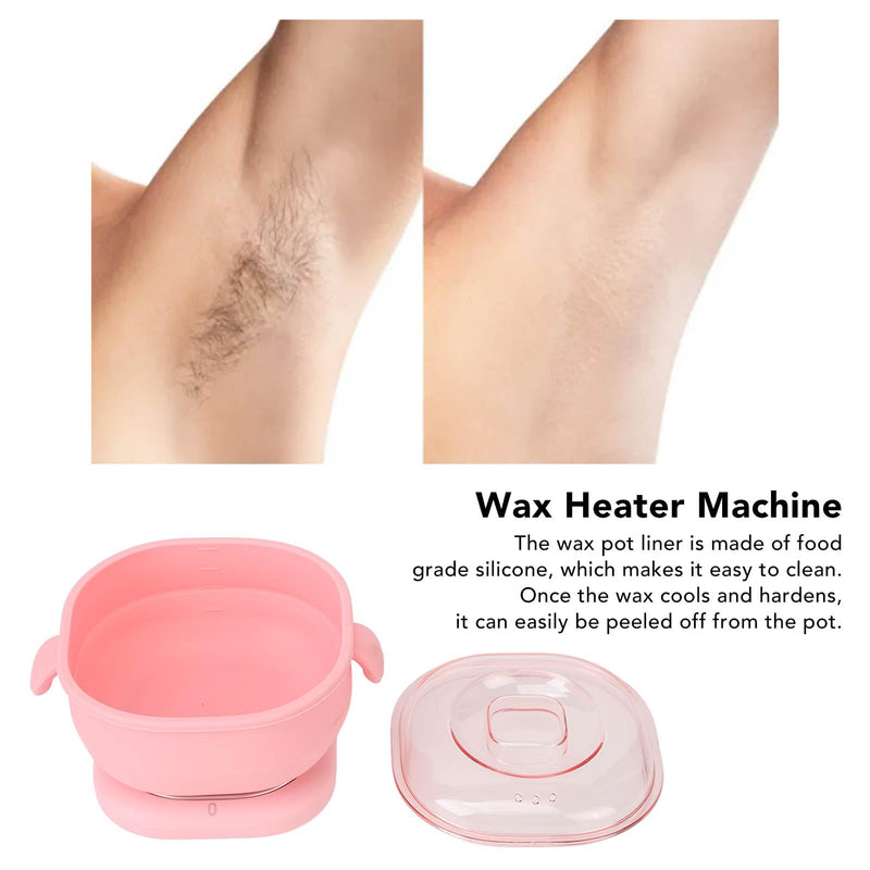 Ejoyous Wax Warmer for Hair Removal, Electric Hot Wax Warmer Machine, 400ml Silicone Pot Liner Wax Heater Hot Wax Warmer Pot for Efficient Hair Removal 100W