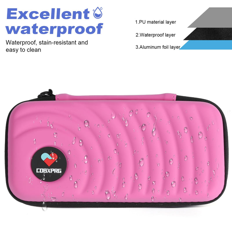 [Australia] - Insulin Cooler Travel Case with 2 Ice Packs for Insulin Pen Pu-pink 