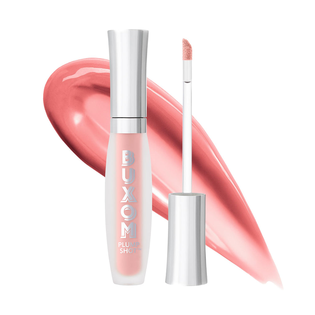 BUXOM Plump Shot Collagen-Infused Lip Serum, Tinted Lip Plumping Gloss, Formulated with Collagen, Peptides, Hyaluronic Acid, Avocado & Jojoba Oil