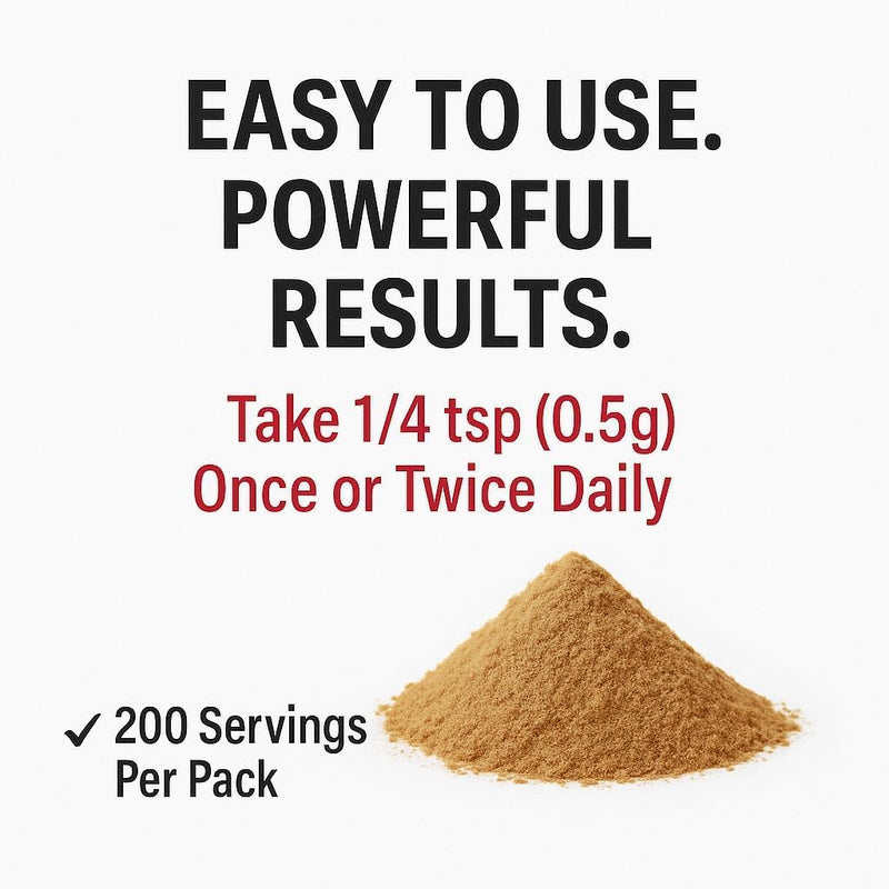 HornGoatPlus Extract 10:1 Powder – Herbal Ext Powder – 100g | Fast Absorption | Vegan, Lab Tested, Non-GMO | 200 Servings – No Fillers