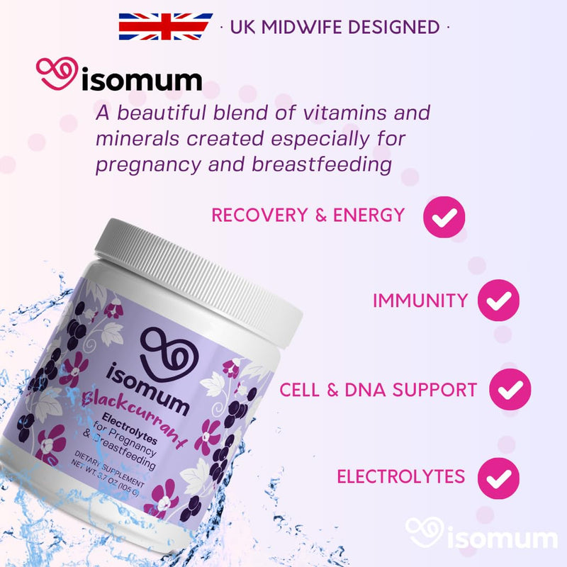 Electrolyte Powder for Pregnancy & Breastfeeding | Zero Sugar- Hydration & Energy Supplement with Essential Vitamins & Minerals | Prenatal & Postnatal | Safe for Nursing Mums - 30 Servings