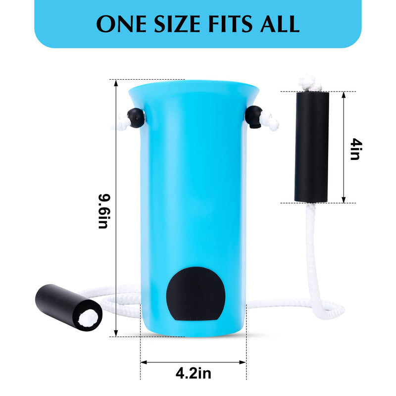 [Australia] - Sock Aid - Wide 3.93" Sock Aid with Foam Handles, Sock Aide Device for Elderly, Sock Helper Easy On Easy Off, Blue 
