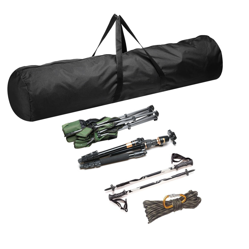 PATIKIL Folding Camping Chair Replacement Bag 47.2" x 11.8", Portable Camping Storage Tent Bag with Handle Strap for Outdoor Camping Hiking Travel, Black 47.2" x 11.8"