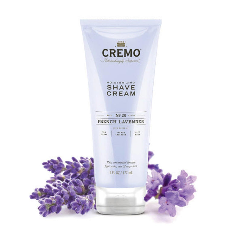 [Australia] - Cremo French Lavender Moisturizing Shave Cream, Astonishingly Superior Ultra-Slick Shaving Cream for Women Fights Nicks, Cuts and Razor Burn, 6 Fl Oz 6 Ounce (Pack of 1) 
