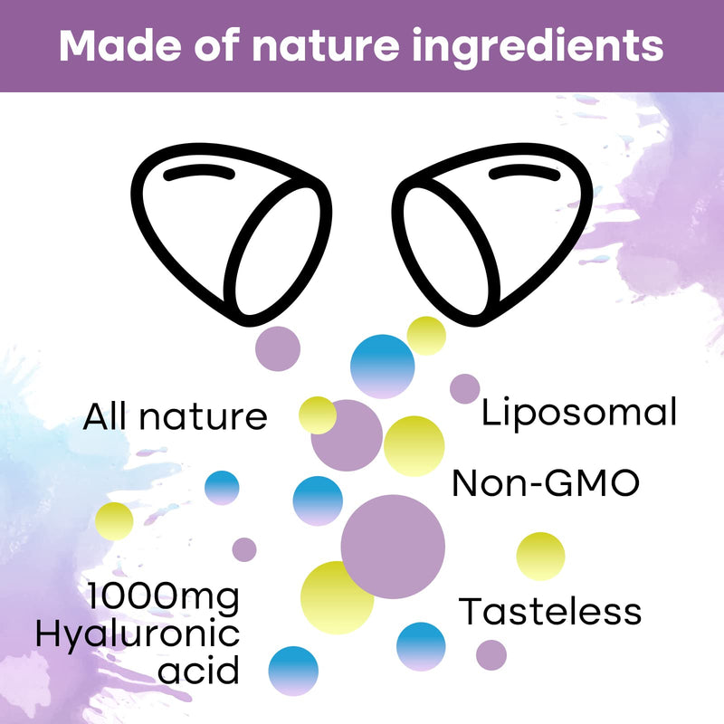 [Australia] - Liposomal Hyaluronic Acid Capsules - Hyaluronic Acid Supplements with 1000mg Hyaluronic Acid, Dietary Supplement Support Skin Hydration and Joint Lubrication, 120 Capsules(Pack of 2) 30 Count (Pack of 2) 