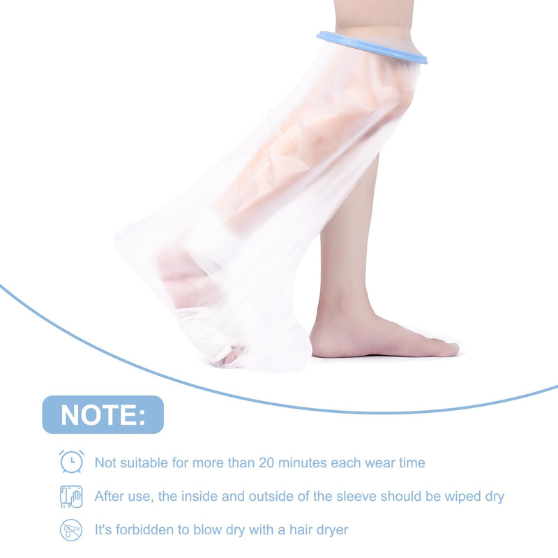 [Australia] - Apasiri Plaster Shower Protection Leg Adults, Cast Protection Lower Leg Waterproof for Plaster Bandages, Bandages, Leg Protection Showering Keep Your Leg Dry Adult Lower Leg 