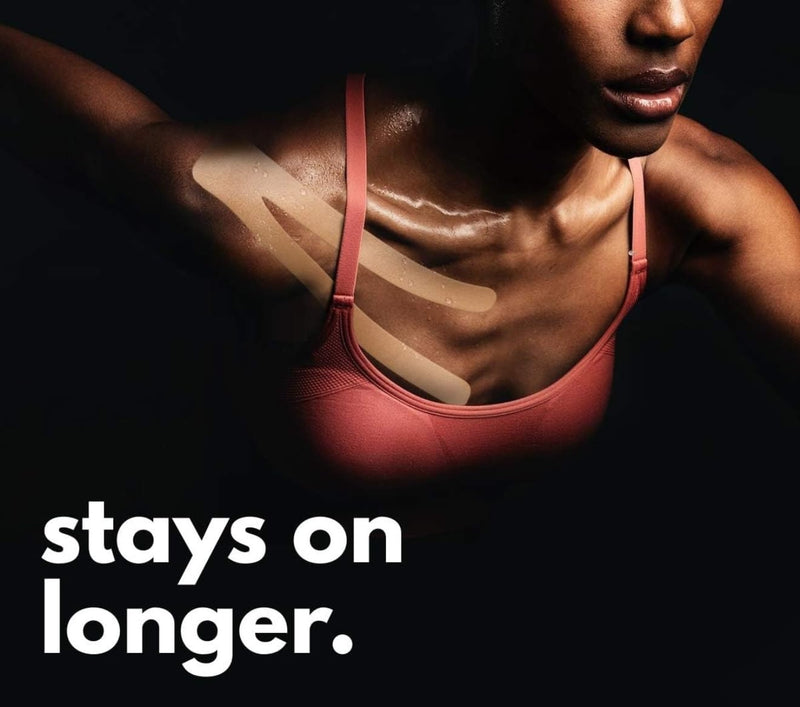 A-TAPE Made in Korea Kinesiology Tape for Physiotherapy Kinesio Tape for Sports Injury Pain Relief Athletic Therapeutic Muscle Tape (5 cm * 5.0 m) (Tattoo) Tattoo