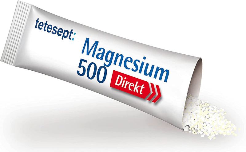[Australia] - tetesept Magnesium 500 Direct - dietary supplement with magnesium powder to be taken without water - quick for active muscles - 1 x 20 direct sticks 2 g (pack of 20) 