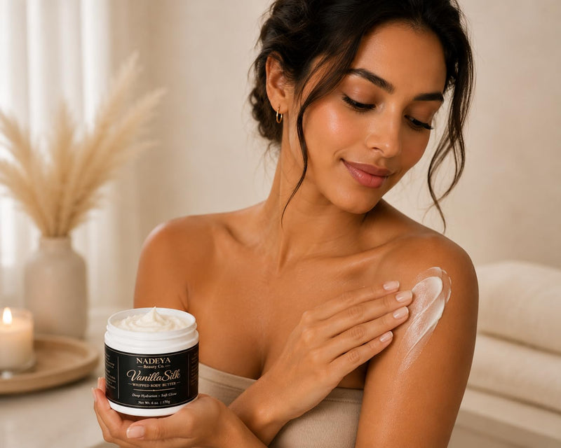 Vanilla Silk Whipped Body Butter – Shea, Mango & Vitamin E for Dry Skin