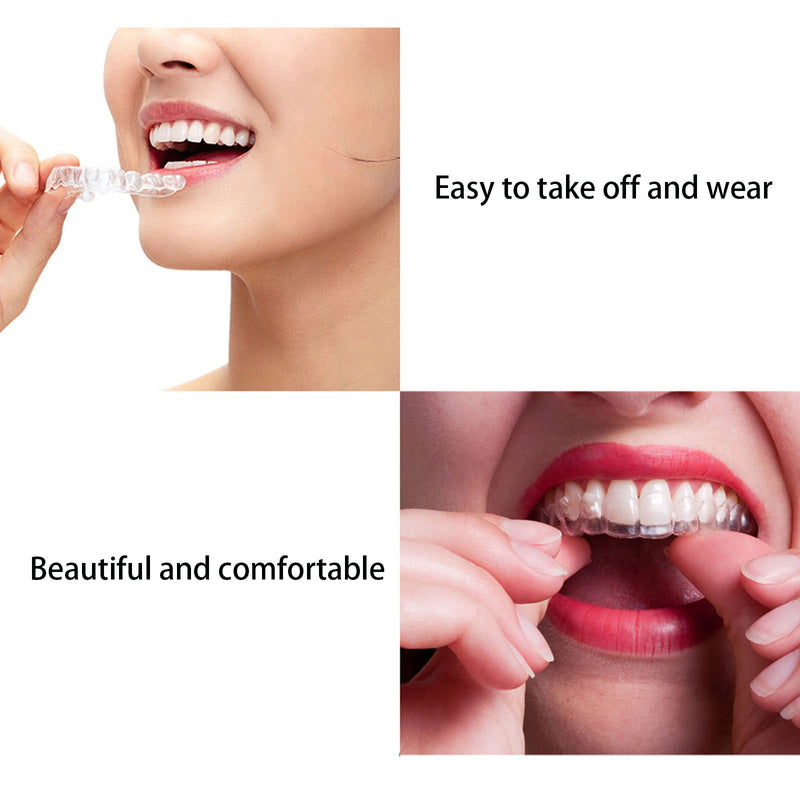 [Australia] - Mouth Guard for Clenching Teeth at Night,4 PCS Custom Moldable Dental Night Guard,Professional Mouth Guard for Grinding Teeth Stops Bruxism(One Size) 