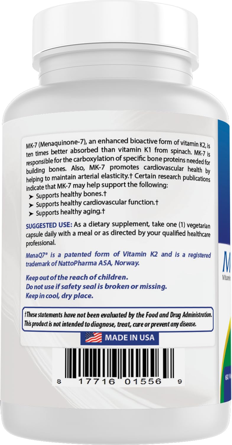 Best Naturals MK-7 100 mcg 60 Vcaps