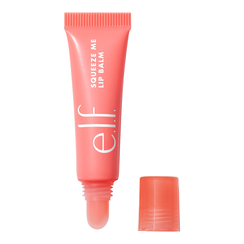 e.l.f. Squeeze Me Lip Balm, Moisturizing Lip Balm For A Sheer Tint Of Color, Infused With Hyaluronic Acid, Vegan & Cruelty-free, Strawberry 0.21 Ounce (Pack of 1)