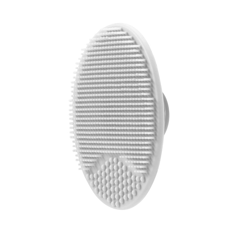 [Australia] - PandaEar Baby Bath Rinse Cup, Silicone Baby Shampoo Rinser with 2 Pack Cradle Cap Brush for Kids Toddler Body Washing (Grey) Grey 