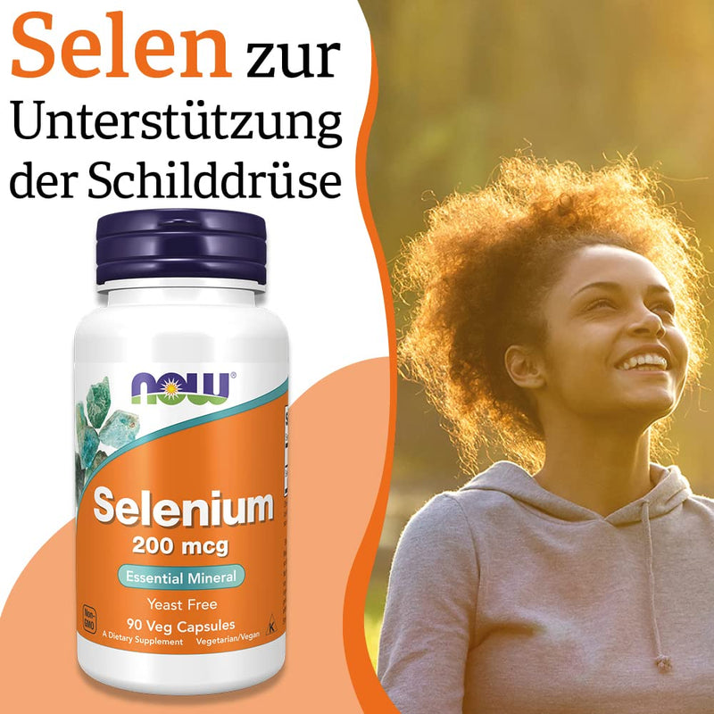 [Australia] - Now Foods, Selenium, 200 mcg, 90 vegan capsules, laboratory tested, trace element, selenium, gluten free, soy free, vegetarian 90 capsules 