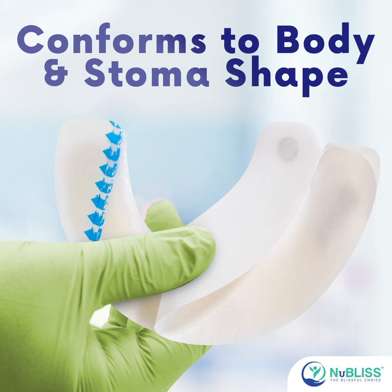 [Australia] - FSA & HSA Eligible Elastic Skin Adhesive Ostomy Barrier Strips - 20 Count - Medical-Grade Ostomy Supplies - Hydrocolloid Waterproof Coloplast Barrier Strips 