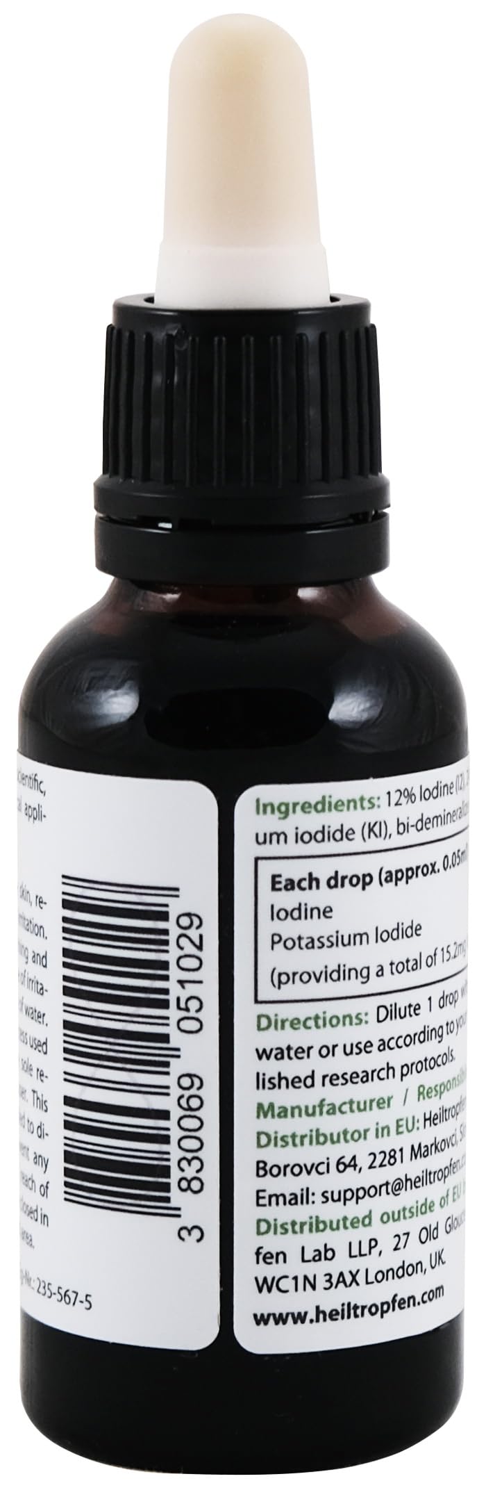 [Australia] - Lugol's iodine solution 12% 30 ml | 12 percent iodine and 24% potassium iodide | Healing Drops® 