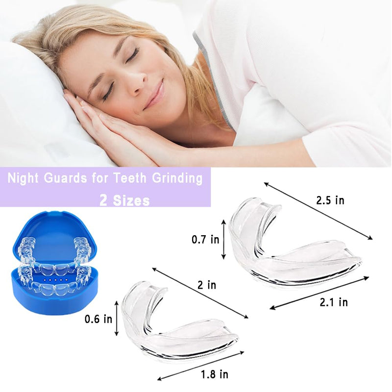 [Australia] - Mouth Guard for Grinding Teeth at Night,8 Pack Night Guards for Teeth Grinding,Teeth Grinding Mouth Guard for Sleep Upgraded Material,Mouthguards for Grinding of Teeth 2.5 Inch 
