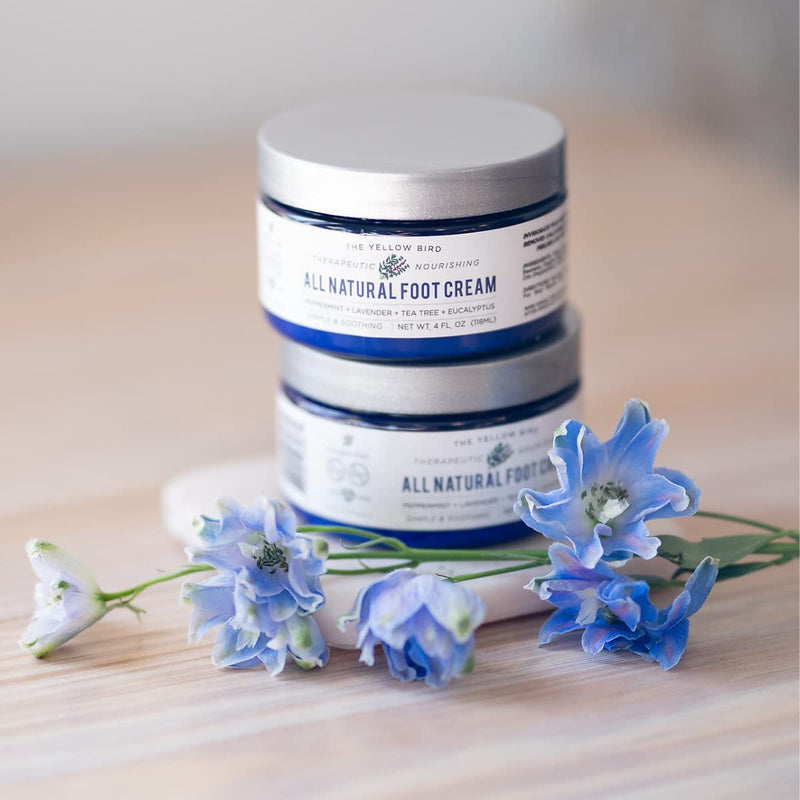 [Australia] - Yellow Bird Foot Cream 2 Pack Bundle - Natural Dry & Itchy Feet Repair Balm. Foot Moisturizer with Organic Ingredients and Essential Oils 4 Ounce (Pack of 2) 