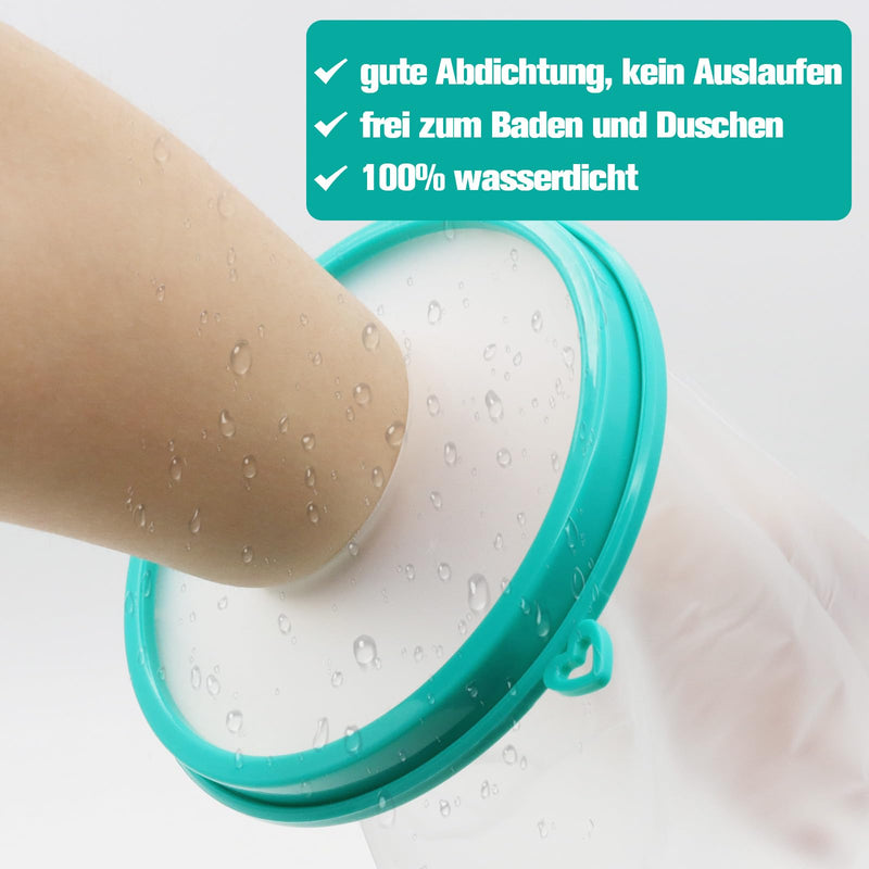 [Australia] - SPOKKI Shower Protection Leg, Shower Protection Foot Waterproof, Cast Protection Waterproof Adults, Reusable Bandage Protection for Ankle Burning Keep Wound Bandages Dry Rib 